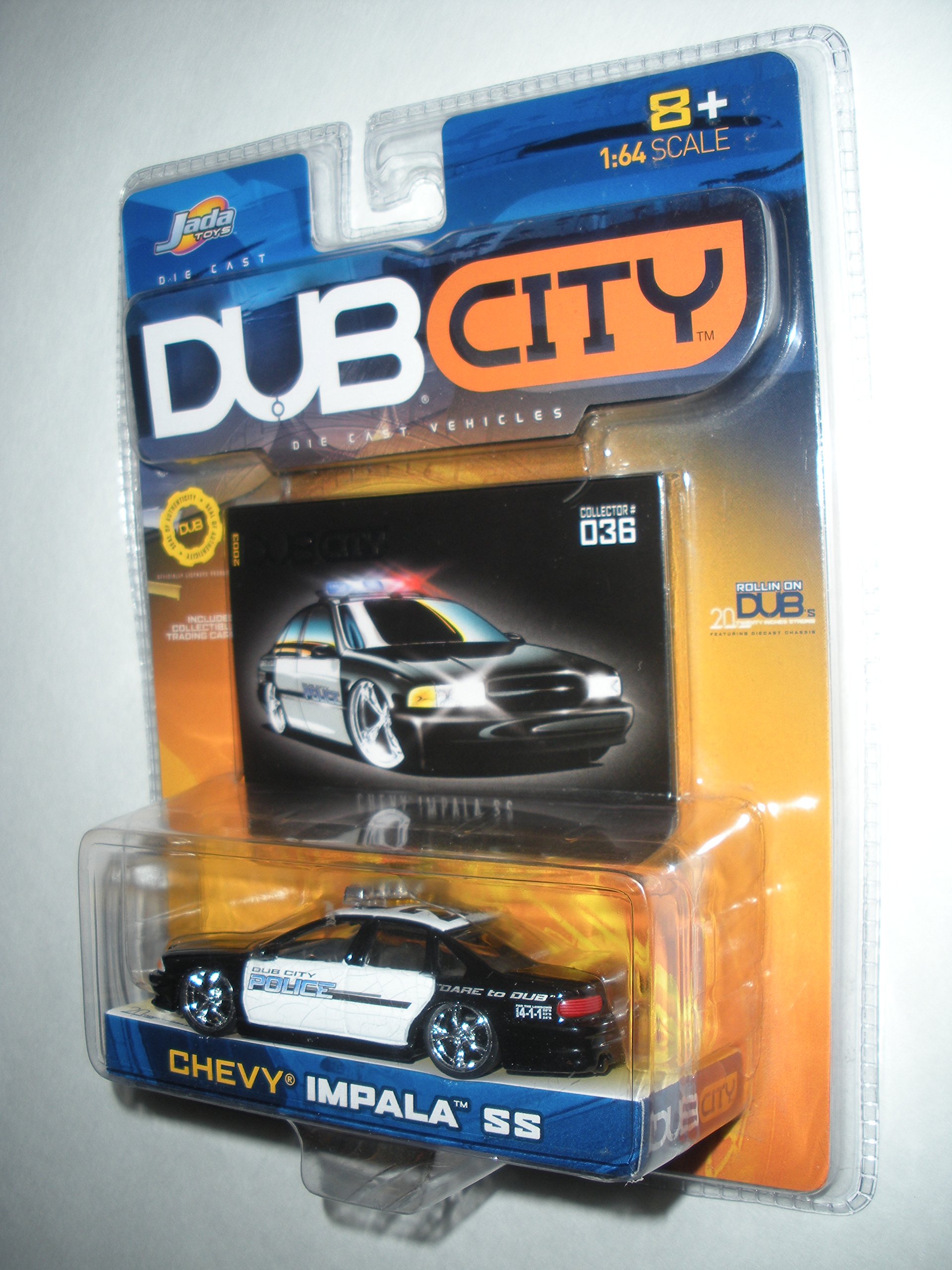 JADA 1/64 FOR 64 CHEVY IMPARA シェビー インパラ Amazon.com: Jada Toys Dub City Black Chevy Impala POLICE 1:64